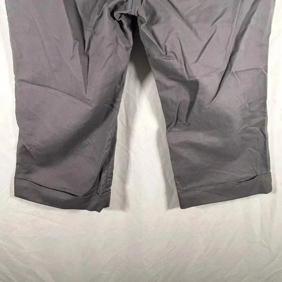 Banana Republic Capri Pants Women's 10 Grey Stretch Cotton Blend Mid Rise - Picture 9 of 9